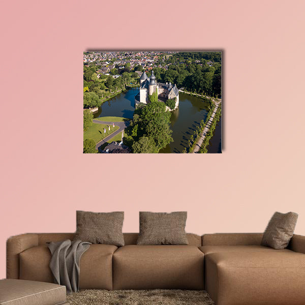Aerial view of castle Gemen in Nordrhein-Westfalen, Germany wall art