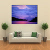 Sunset in Jungle in Gabon Multi Panel Canvas Wall Art