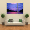 Sunset in Jungle in Gabon Multi Panel Canvas Wall Art