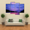 Sunset in Jungle in Gabon Multi Panel Canvas Wall Art