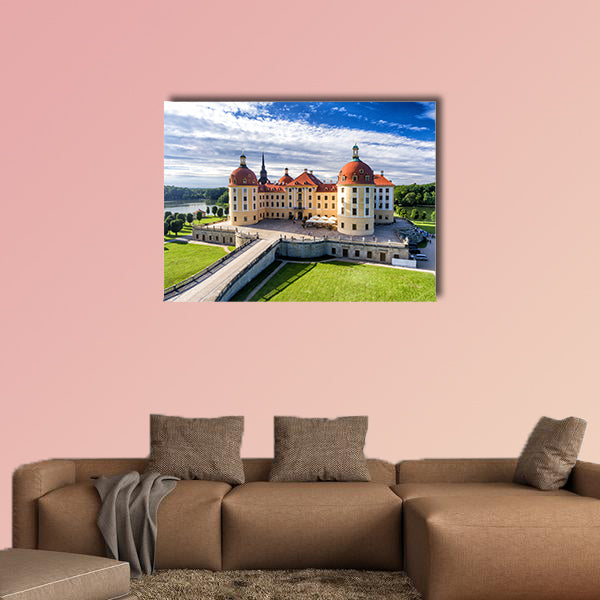 Moritzburg castle in Saxony multi panel canvas wall art