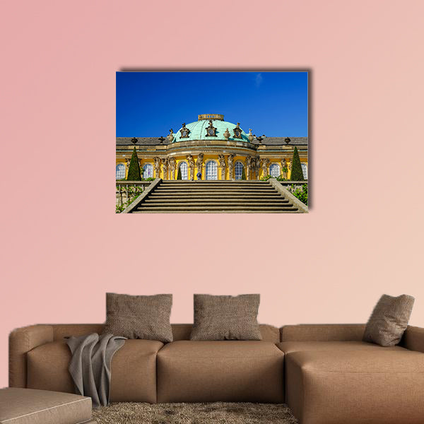 Sans-Souci Palace in Posdam in Germany multi panel canvas wall art