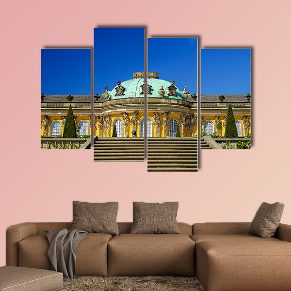 Sans-Souci Palace in Posdam in Germany multi panel canvas wall art