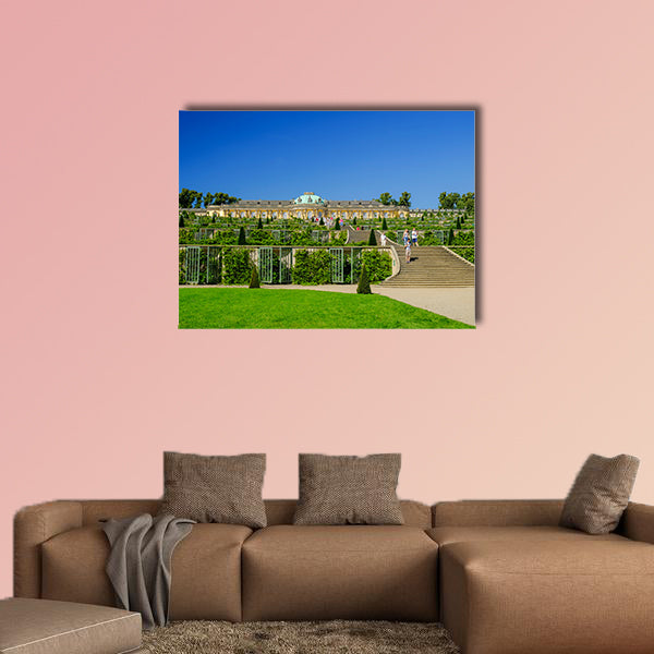 Sans-Souci Palace in Posdam in Germany multi panel canvas wall art