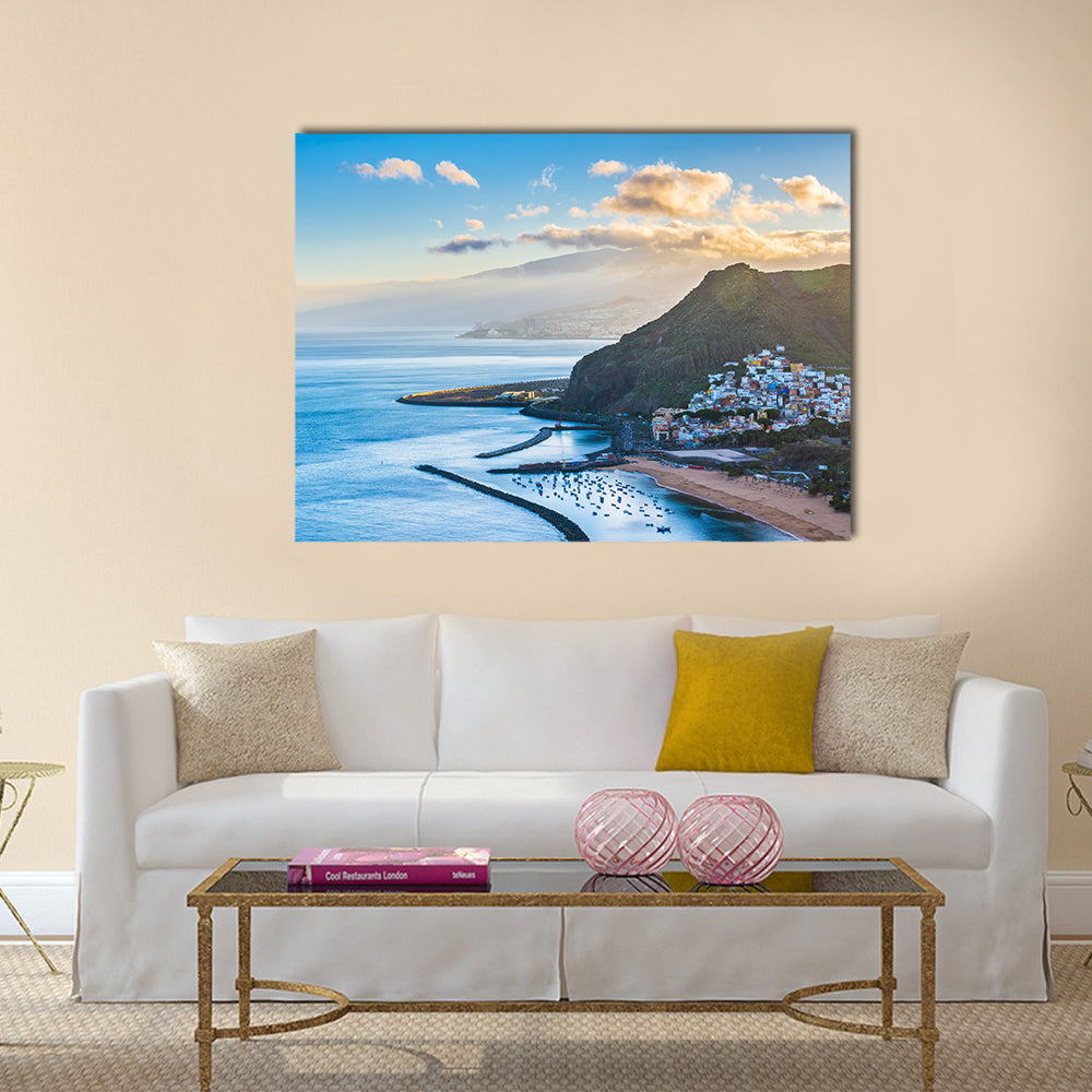 Beautiful view on san andres near santa cruz islands,spain Multi panel canvas wall art