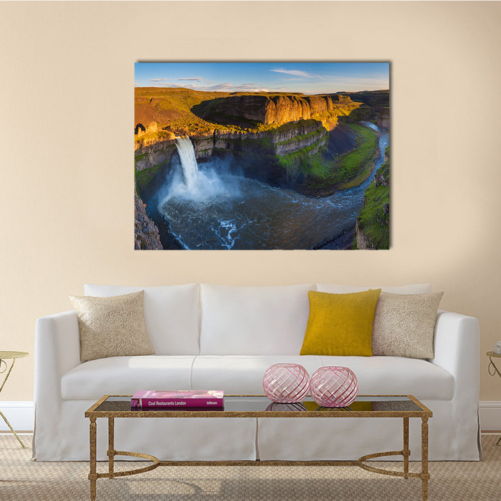 The Palouse Falls in Washington, USA Multi Panel Canvas Wall Art