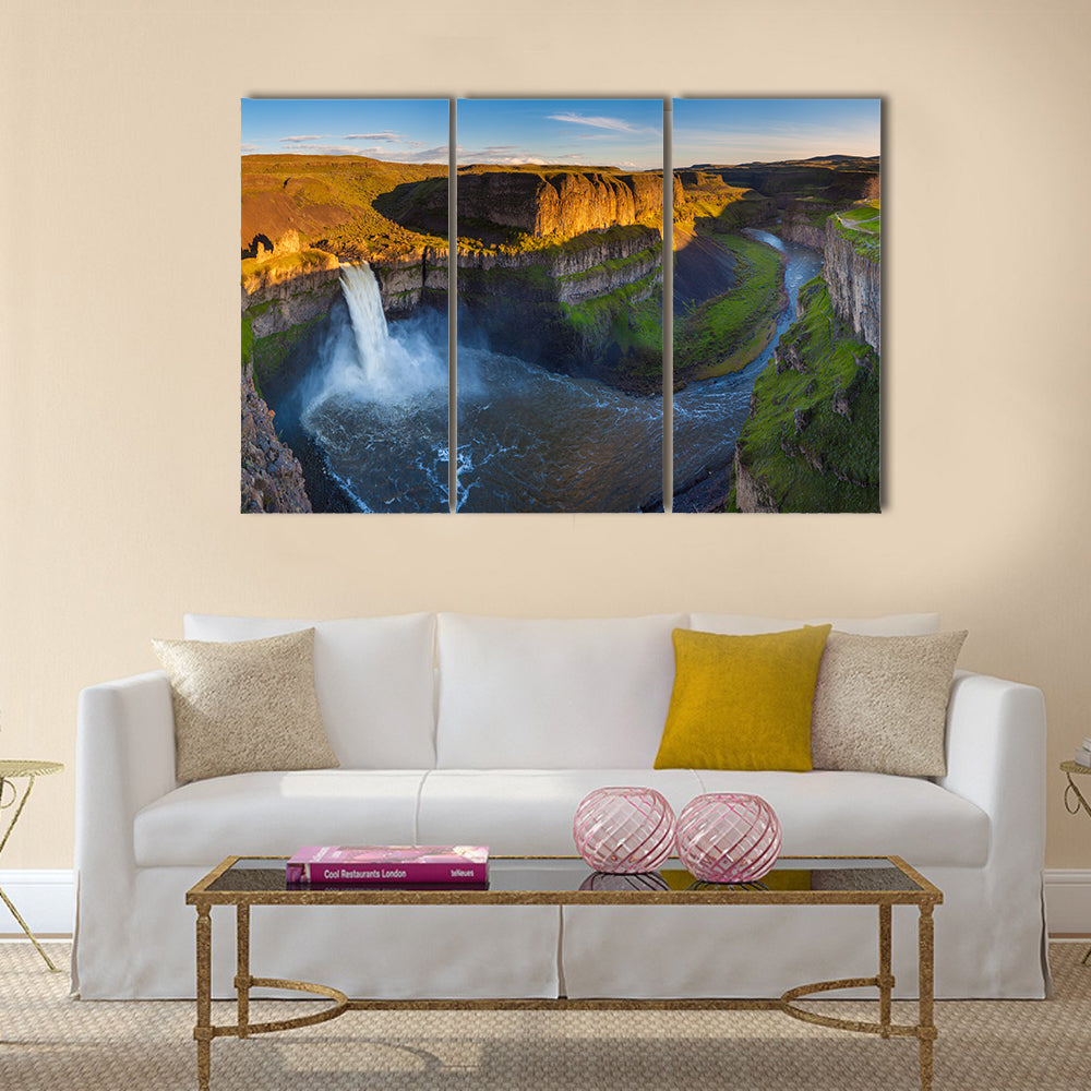 The Palouse Falls in Washington, USA Multi Panel Canvas Wall Art