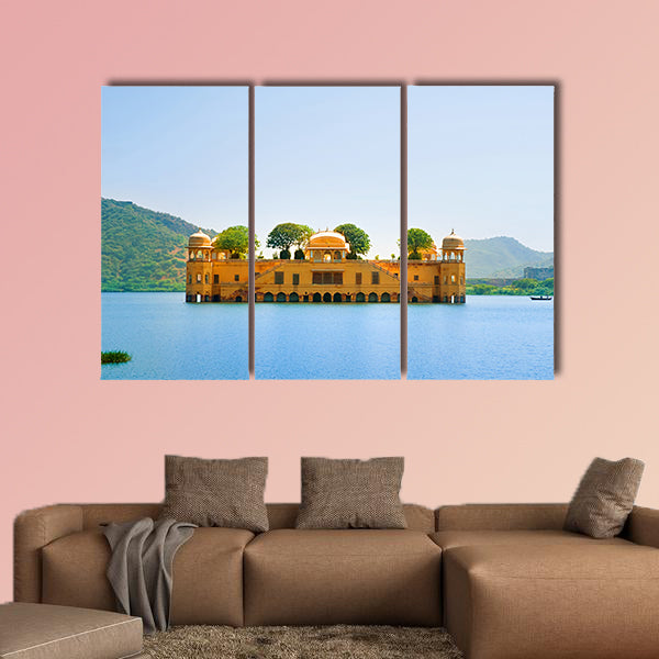 The palace Jal Mahal India multi panel canvas wall art