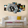 Physical Bitcoin multi panel canvas wall art