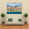 The Toktogul Lake With The Barren Mountain Range, Central Asia, Kyrgyzstan Multi Panel Canvas Wall Art