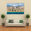 The Toktogul Lake With The Barren Mountain Range, Central Asia, Kyrgyzstan Multi Panel Canvas Wall Art