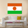 The flag of Niger Vector illustration World flag Multi Panel canvas wall art