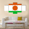 The flag of Niger Vector illustration World flag Multi Panel canvas wall art