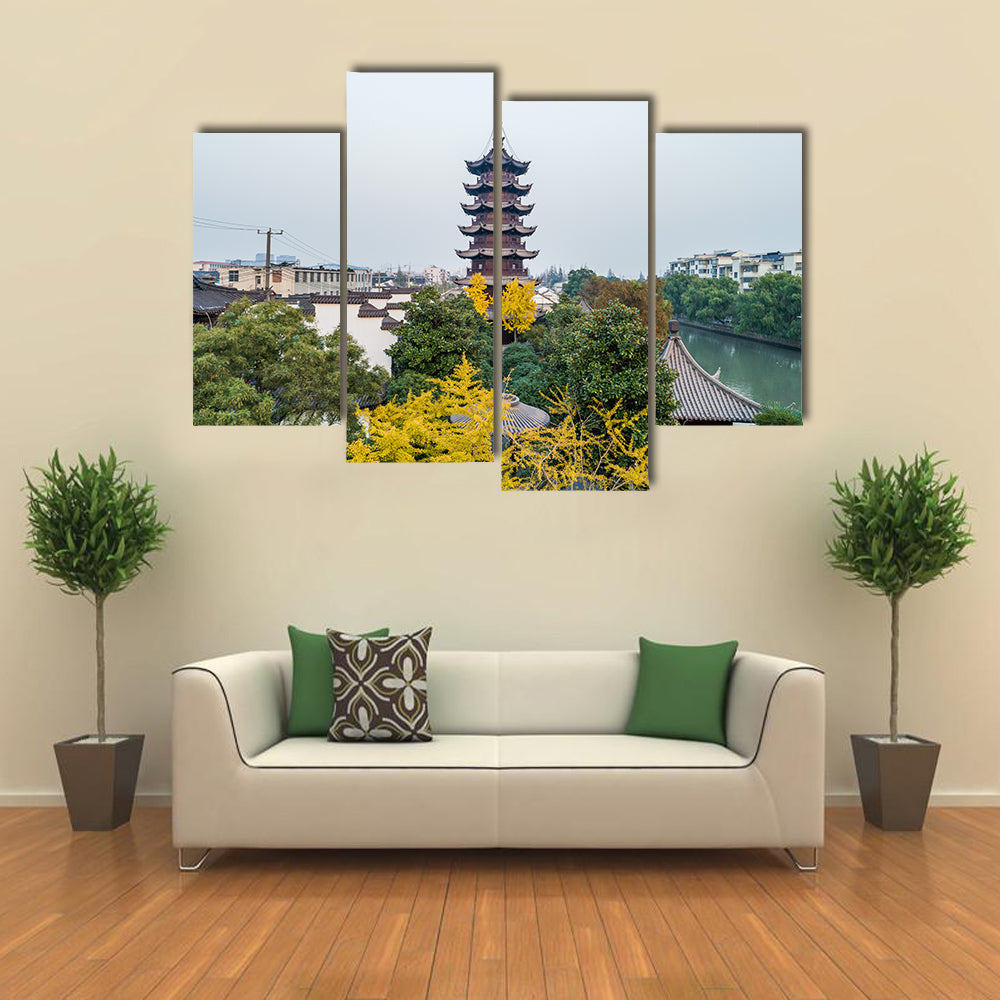 Shanghai Songjiang Sijing Angola tower Multi panel canvas wall art