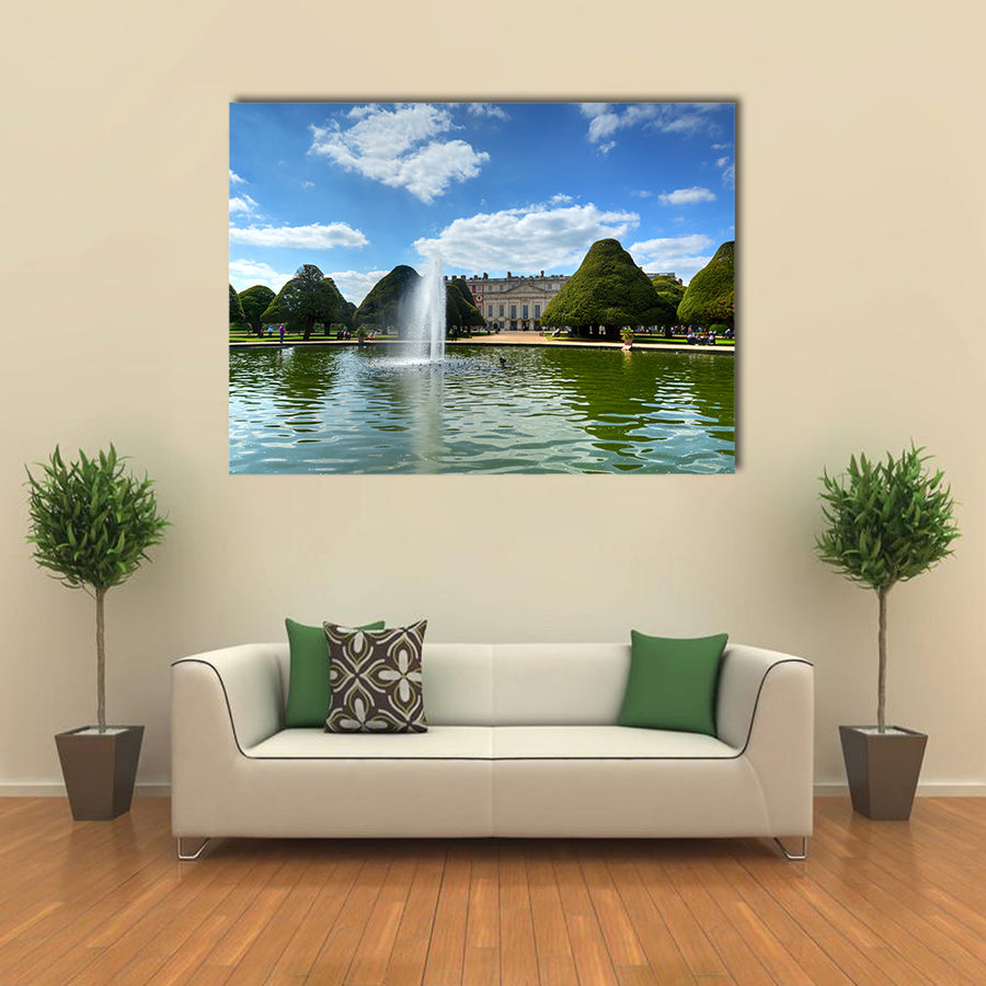 A view of Hampton Court Palace multi panel canvas wall art