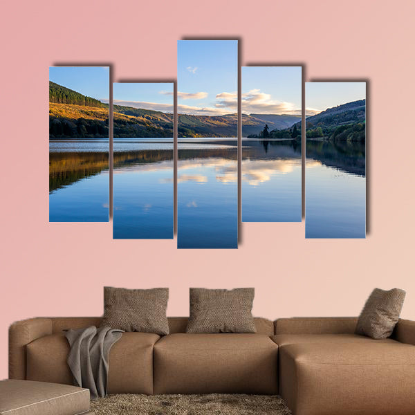 Talybont Reservoir in South Wales Multi panel canvas wall art