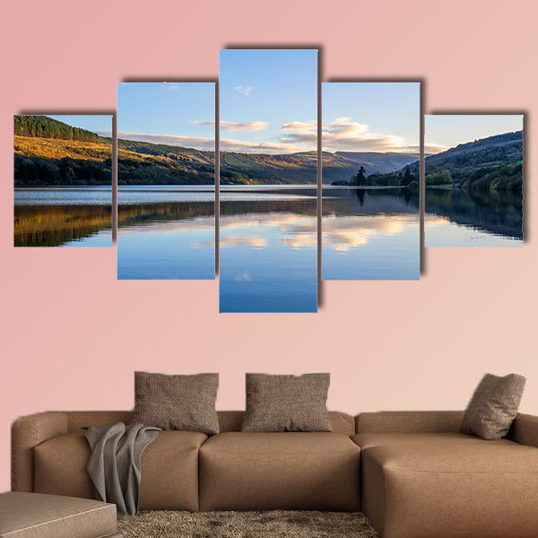 Talybont Reservoir in South Wales Multi panel canvas wall art