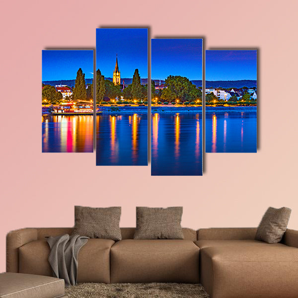 Skyline of Bonn, Germany multi panel canvas wall art
