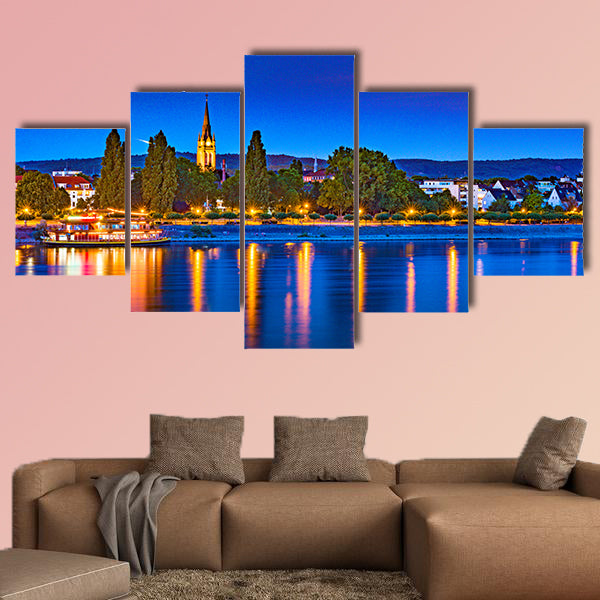 Skyline of Bonn, Germany multi panel canvas wall art