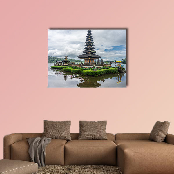Munduk - ulun danu temple multi panel canvas wall art