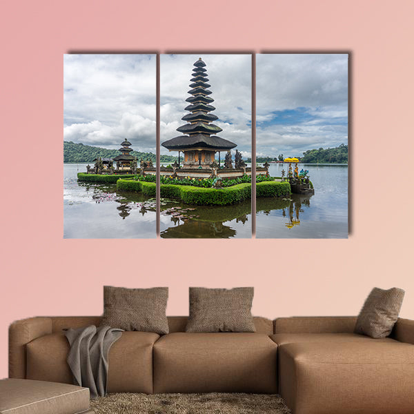 Munduk - ulun danu temple multi panel canvas wall art