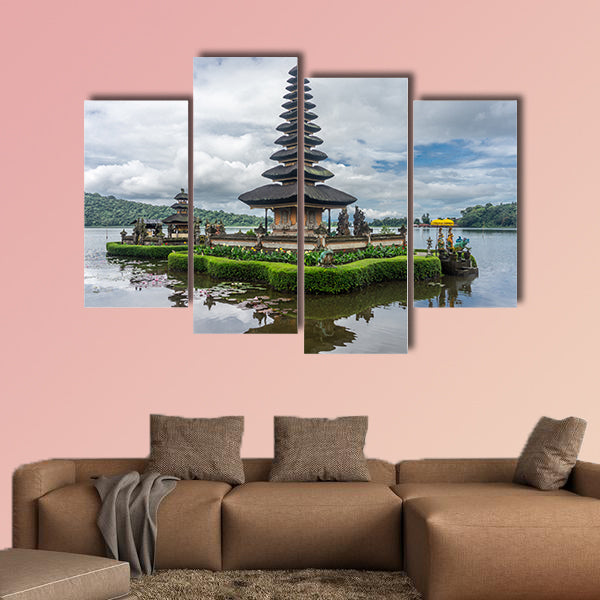 Munduk - ulun danu temple multi panel canvas wall art