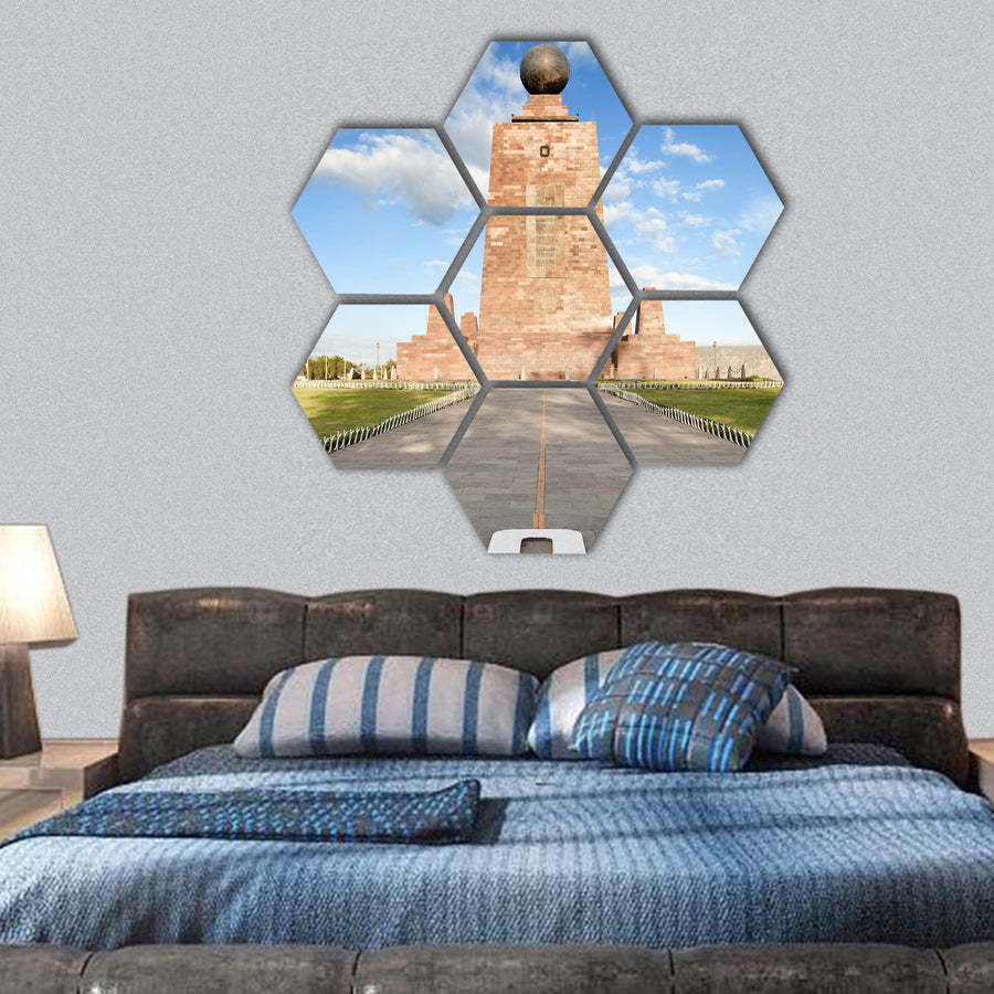 Meter-tall monument hexagonal canvas wall art