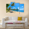 Paradise beach at Soufriere Bay at small town Soufriere in Saint Lucia Multi Panel Canvas Wall Art