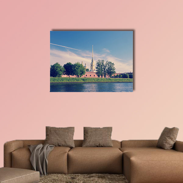 View of the Peter and Paul fortress multi panel canvas wall art