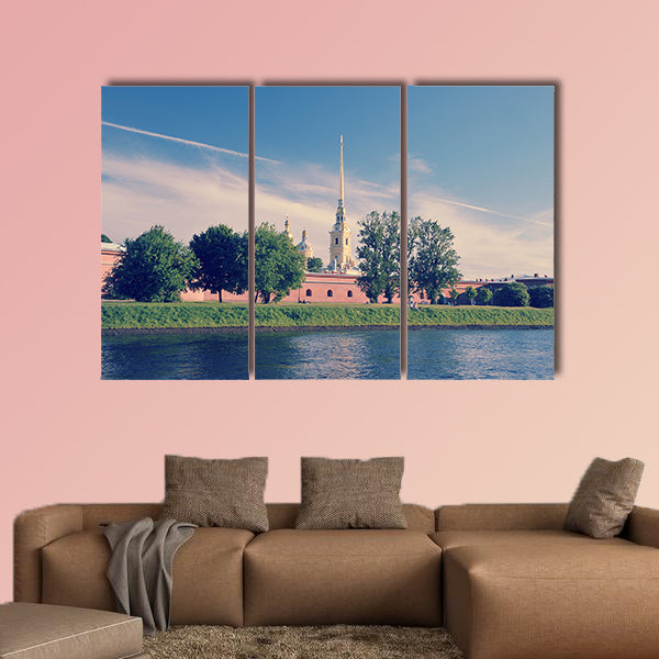 View of the Peter and Paul fortress multi panel canvas wall art