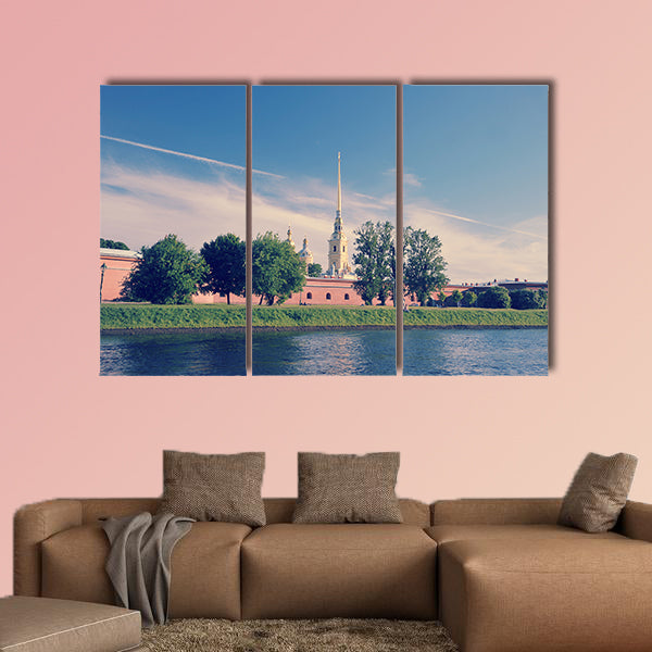 View of the Peter and Paul fortress multi panel canvas wall art