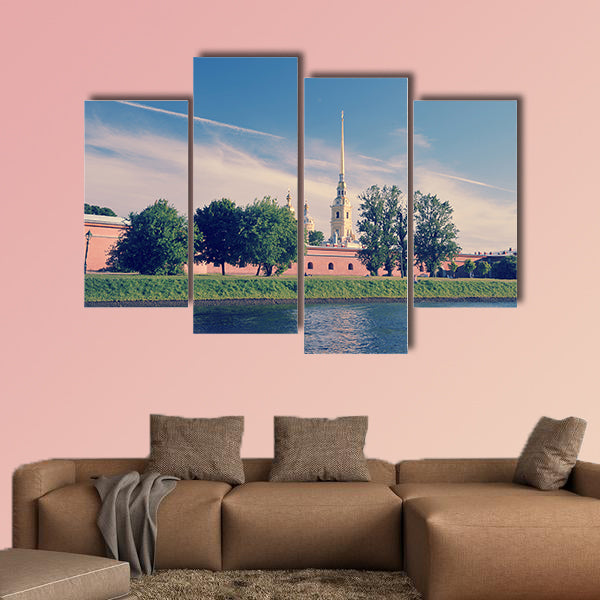 View of the Peter and Paul fortress multi panel canvas wall art