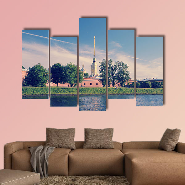 View of the Peter and Paul fortress multi panel canvas wall art