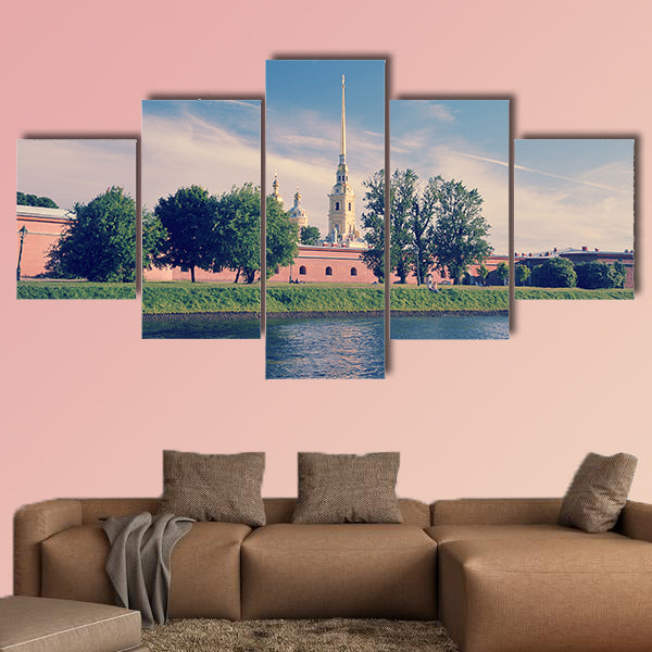 View of the Peter and Paul fortress multi panel canvas wall art