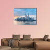 Shanghai skyline of lujiazui, Pudong financial district multi panel canvas wall art