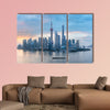 Shanghai skyline of lujiazui, Pudong financial district multi panel canvas wall art