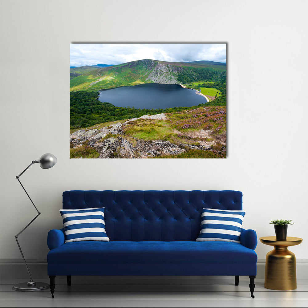 Lough Tay aka "Guinness Lake" in Wicklow County Multi Panel Canvas Wall Art