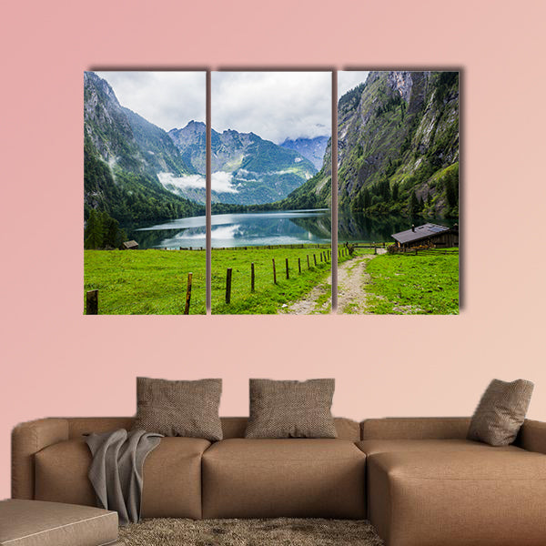  Small restaurant in the mountains multi panel canvas wall art