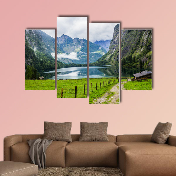  Small restaurant in the mountains multi panel canvas wall art