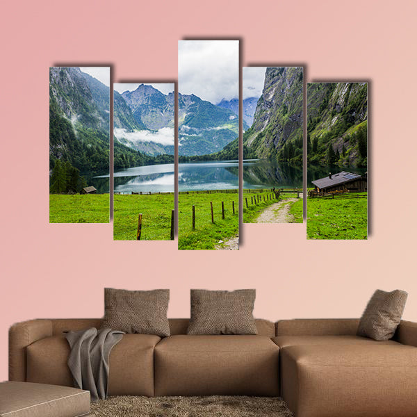  Small restaurant in the mountains multi panel canvas wall art