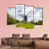 Traditional wooden old windmill in Bruges, Belgium multi panel canvas wall art