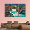 Picturesque summer morning scene on the Godafoss wall art