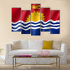 National Flag of State Kiribati Multi Panel Canvas Wall Art