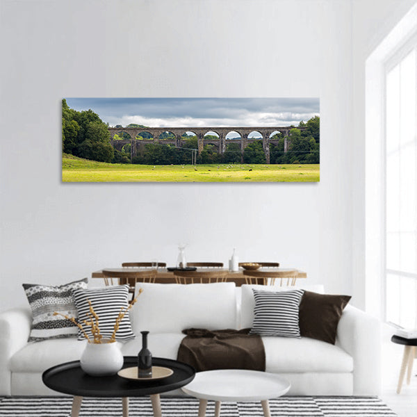 Chirk Aqueduct panoramic canvas wall art