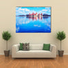 The Trakai Island And The Castle Museum At The Lake Of The Galve In Lithuania, Multi Panel Canvas Wall Art