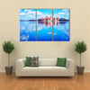 The Trakai Island And The Castle Museum At The Lake Of The Galve In Lithuania, Multi Panel Canvas Wall Art