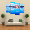 The Trakai Island And The Castle Museum At The Lake Of The Galve In Lithuania, Multi Panel Canvas Wall Art