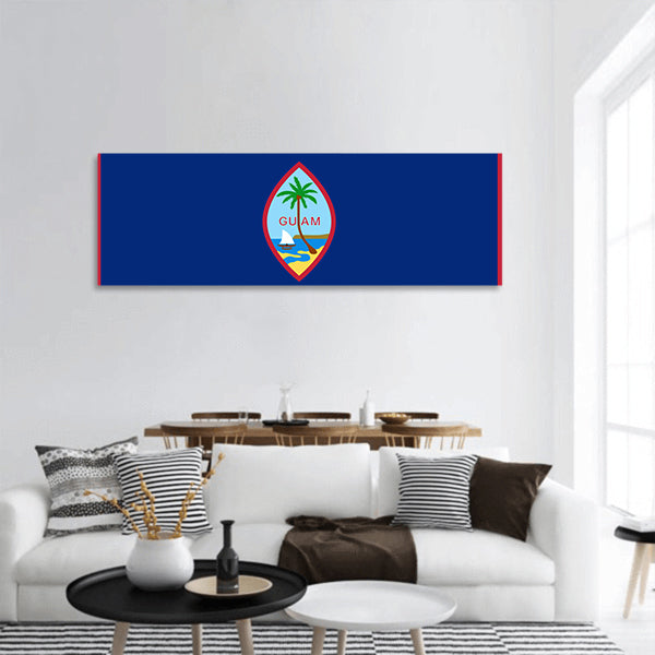 Official vector flag panoramic canvas wall art