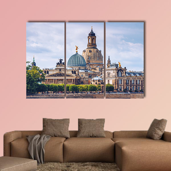 The ancient city of Dresden, Germany multi panel canvas wall art