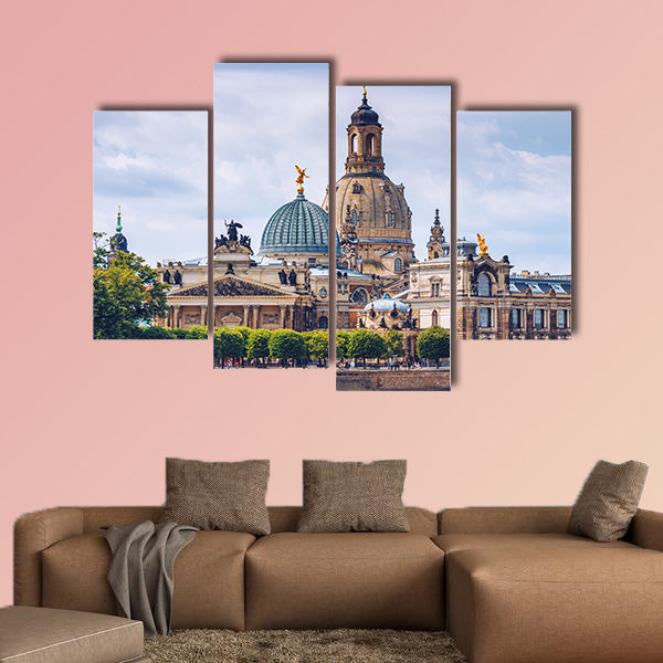 The ancient city of Dresden, Germany multi panel canvas wall art